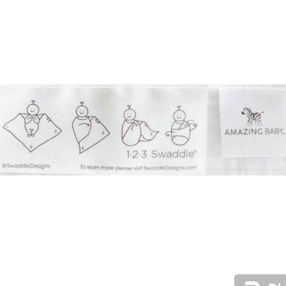 NIB Amazing Baby Muslin Swaddle Blanket in Premium Cotton Soft Black Zebra Print - Picture 9 of 11